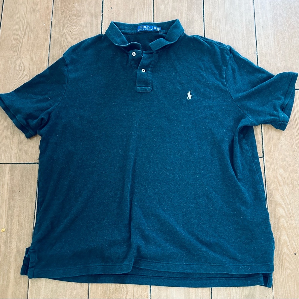 Polo Ralph Lauren Mens Gray Dar Short Sleeve Polo Classic XXL